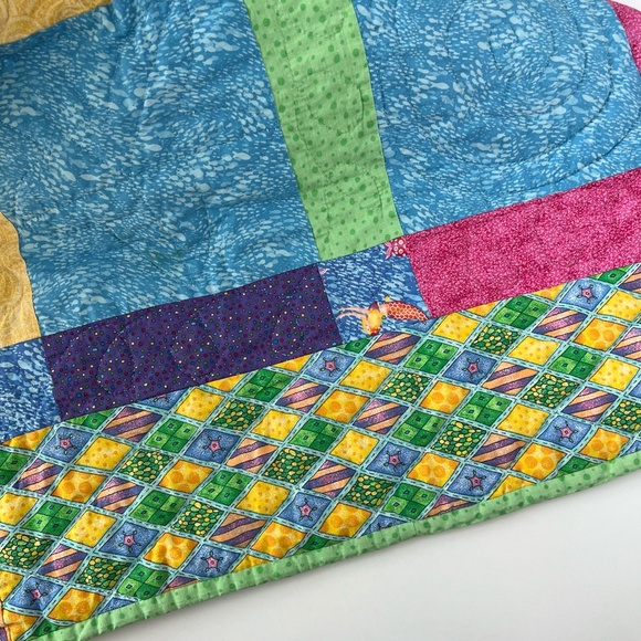 Handmade Reversible Quilt Mermaid Themed - Picture 7 of 9